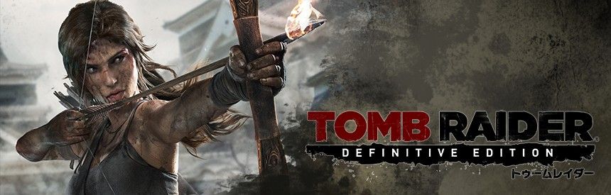 Tomb Raider: Definitive Edition Logo (PlayStation (JP) Product Page, PS4 release (2016)): Banner