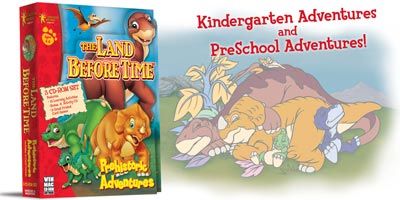 The Land Before Time: Prehistoric Adventures Other (Publisher Brighter Minds Media's product page): Box (Win/Mac) and Illustration - Littlefoot facing right on this box.