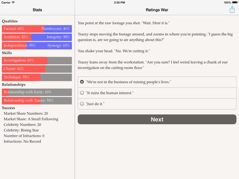 Ratings War Screenshot (iTunes Store)