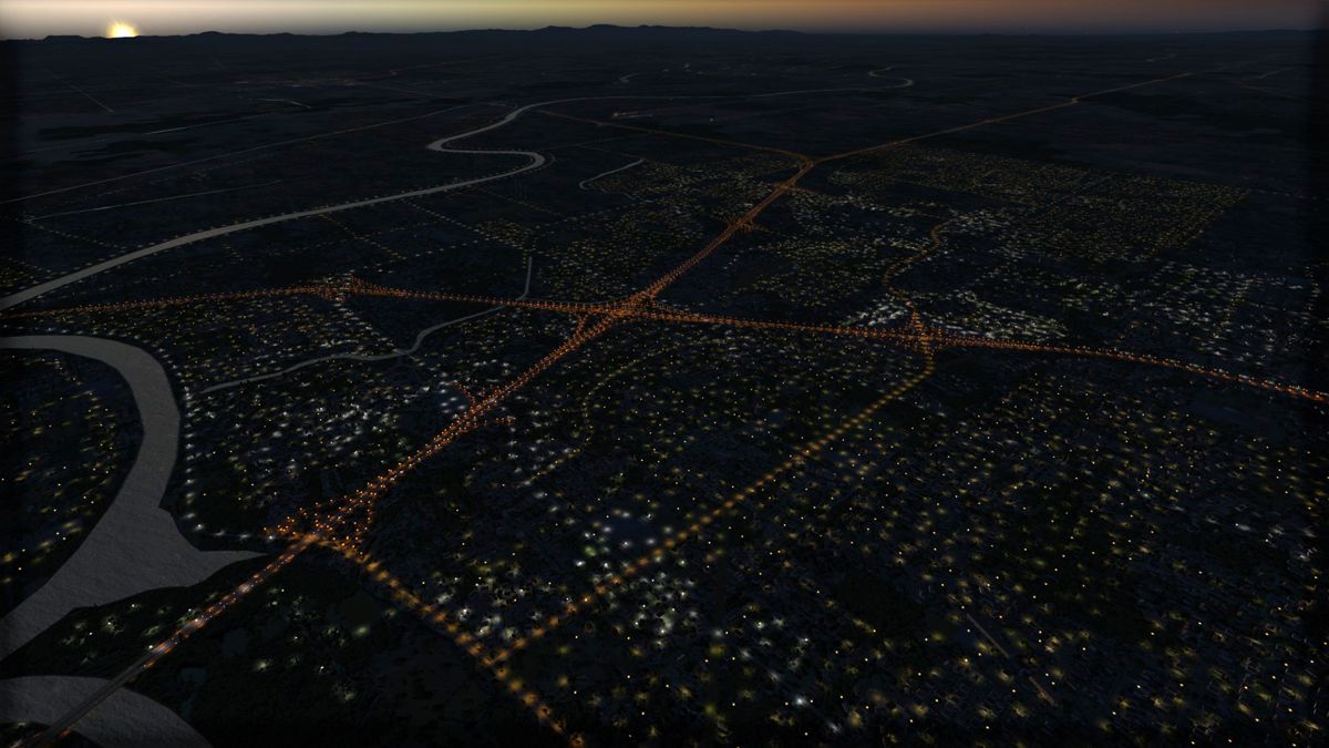 Microsoft Flight Simulator X: Steam Edition - Night Environment: California Screenshot (Steam)