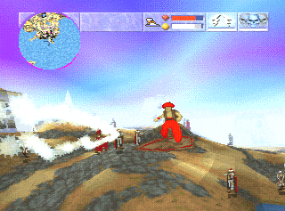Magic Carpet Plus Screenshot (Bullfrog website, 1996): Wizard Play Station version screenshot