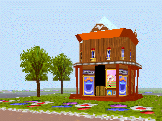 Theme Park Screenshot (Bullfrog website, 1996): PlayStation version