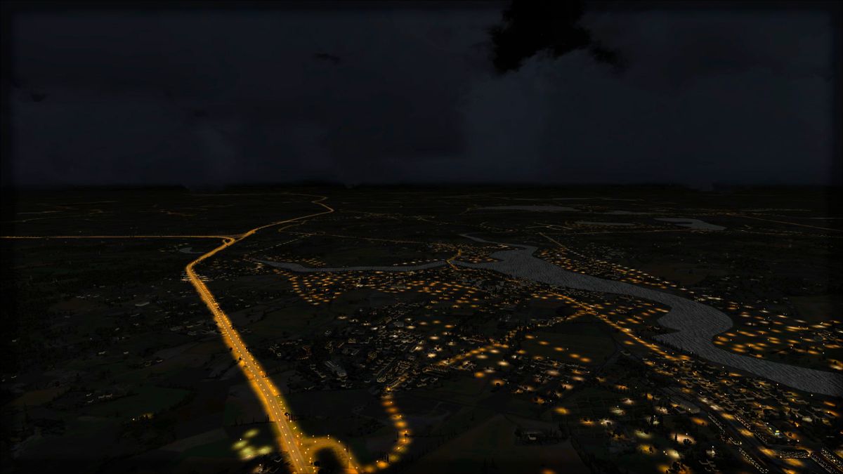 Microsoft Flight Simulator X: Steam Edition - Night Environment: Germany Screenshot (Steam)