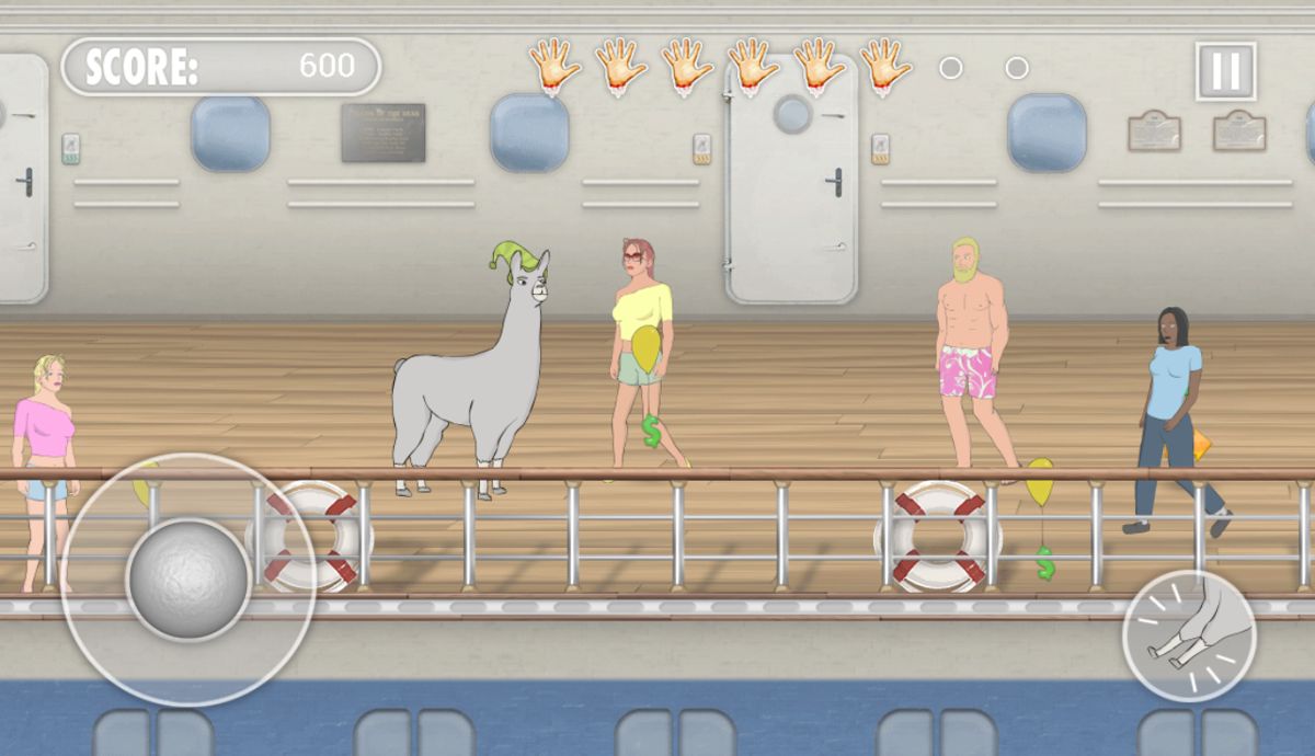 Llamas with Hats: Cruise Catastrophe Screenshot (Google Play)