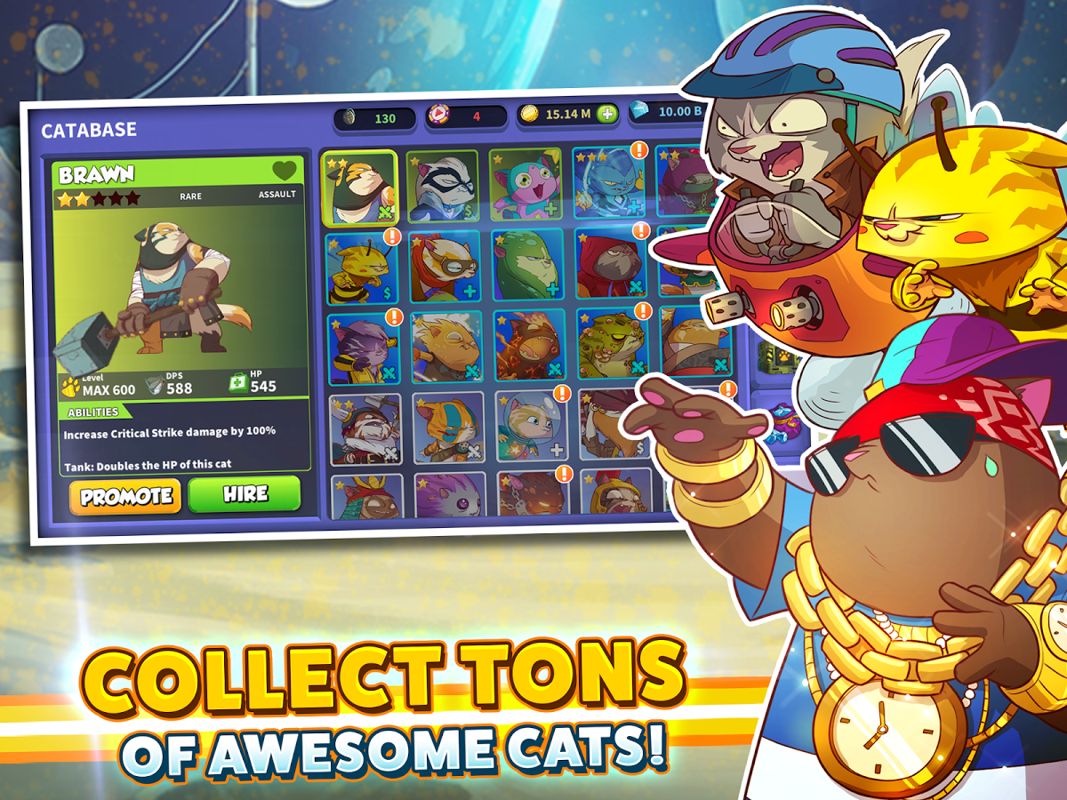 Tap Cats: Idle Warfare Screenshot (Google Play)