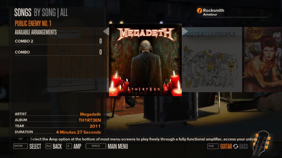 Rocksmith: Megadeth - Public Enemy No. 1 Screenshot (Steam)