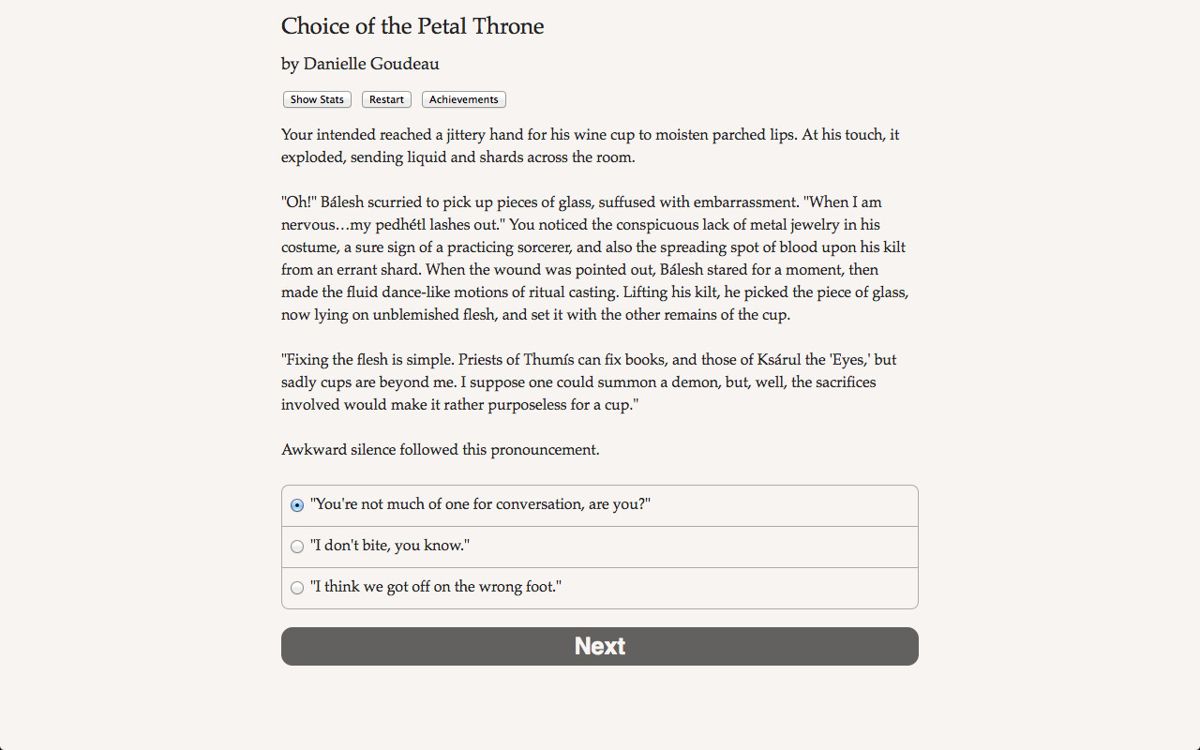 Choice of the Petal Throne Screenshot (Steam)