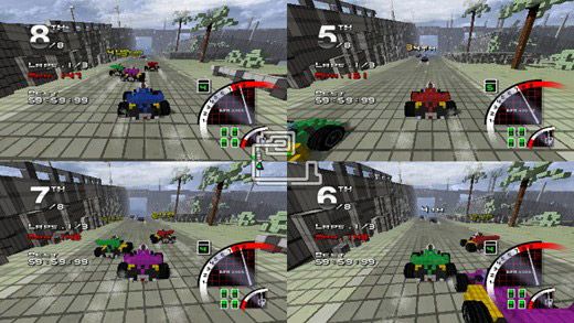 3D Pixel Racing Screenshot (Nintendo.com)