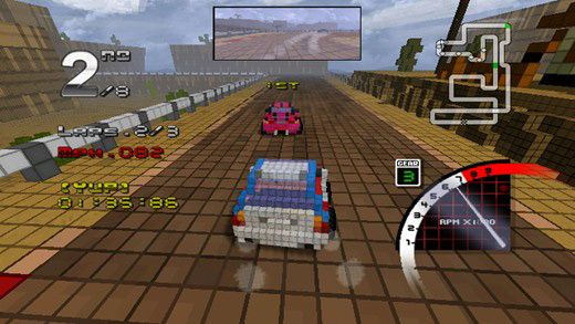 3D Pixel Racing Screenshot (Nintendo.com)