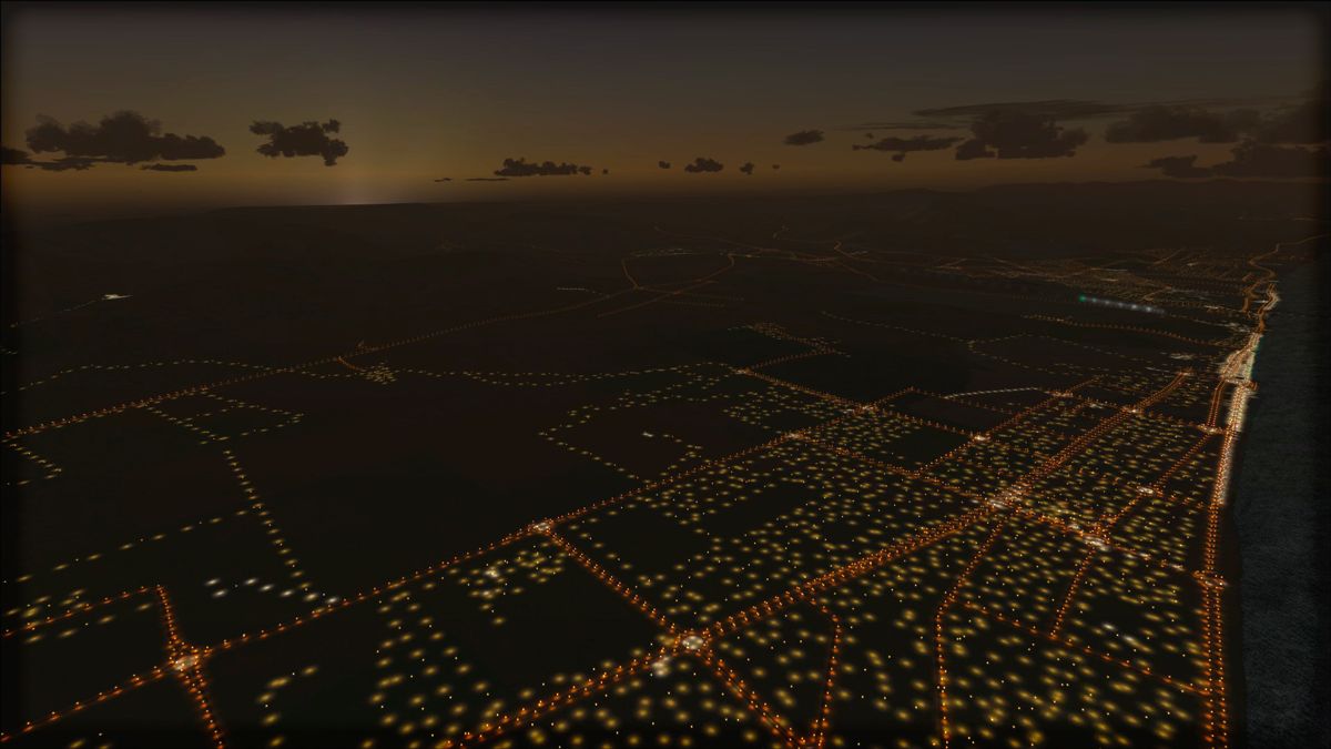 Microsoft Flight Simulator X: Steam Edition - Night Environment: Dubai Screenshot (Steam)