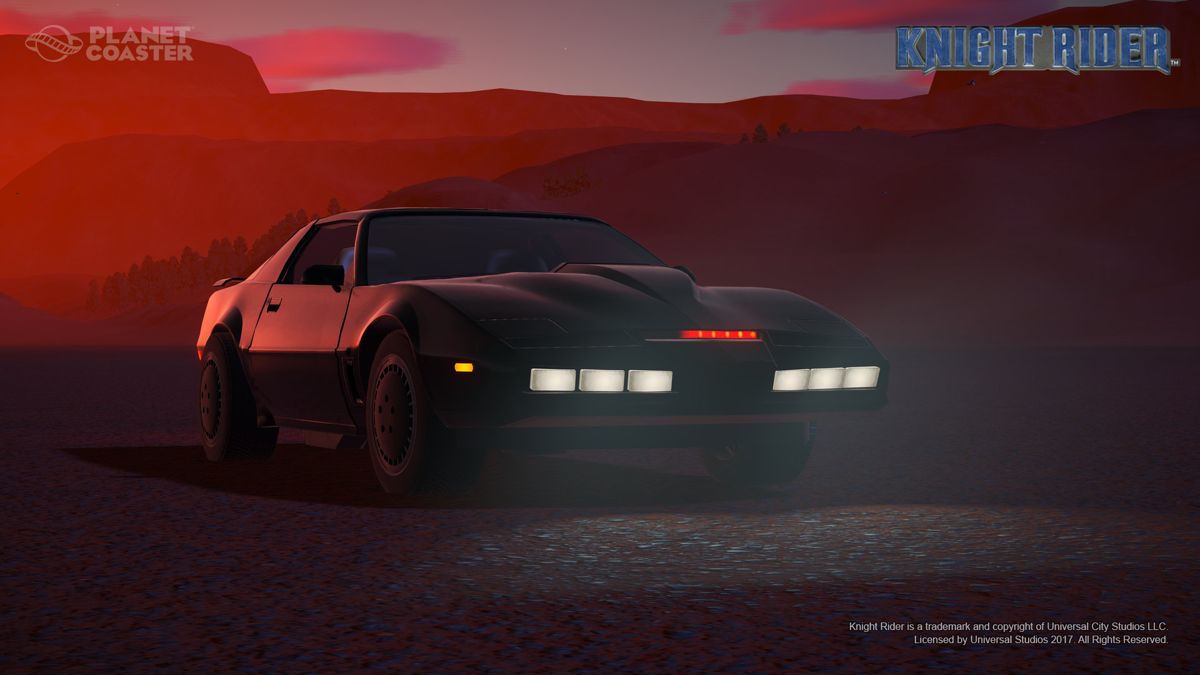 Planet Coaster: Knight Rider K.I.T.T. Construction Kit Screenshot (Steam)