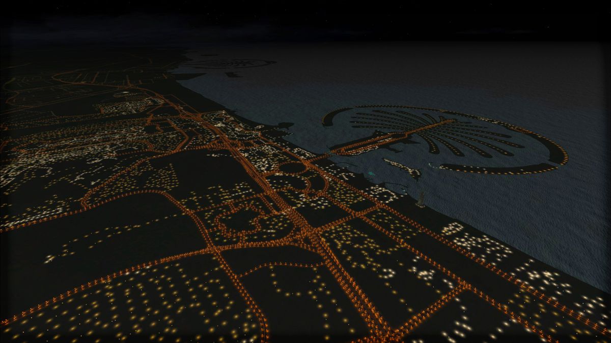 Microsoft Flight Simulator X: Steam Edition - Night Environment: Dubai Screenshot (Steam)