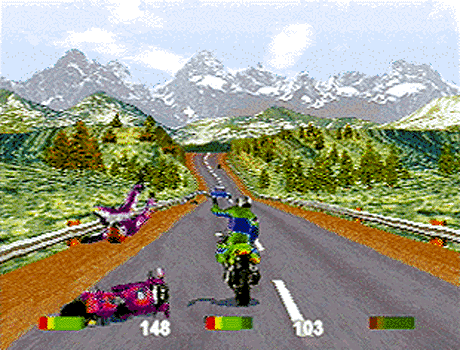 Road Rash Screenshot (PlayStation screenshots)