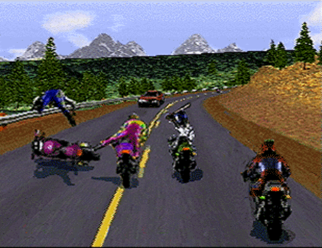 Road Rash Screenshot (Saturn screenshots)