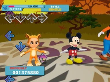 Dance Dance Revolution: Disney Grooves Screenshot (Nintendo.com)