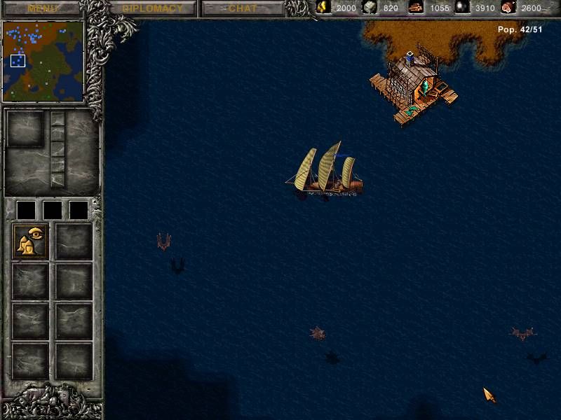 Tzar: The Burden of the Crown Screenshot (GamesDomain preview, September 1999): The game features naval units...