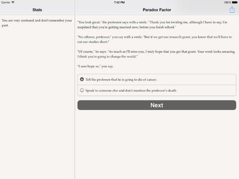 Paradox Factor Screenshot (iTunes Store)