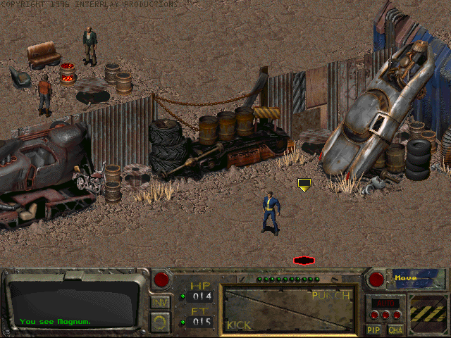 Fallout Screenshot (Interplay website, late 1996): May 8th, 1996 - E3