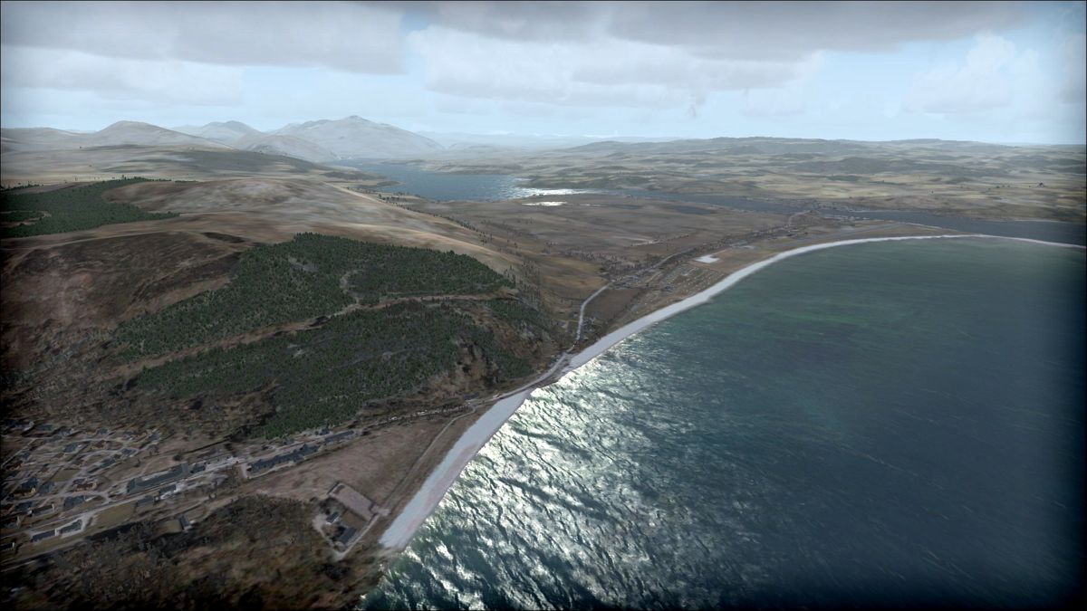 Microsoft Flight Simulator X: Steam Edition - Oban Airport EGEO Screenshot (Steam)