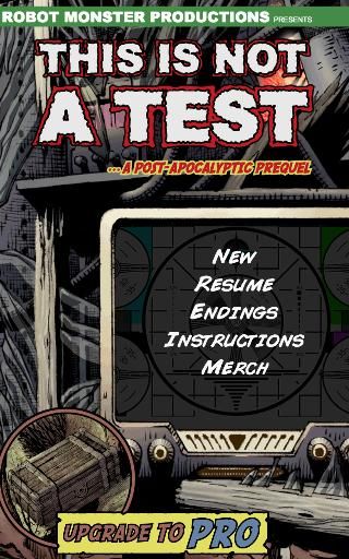 This is Not a Test: A Survival RPG Comic Screenshot (Google Play)