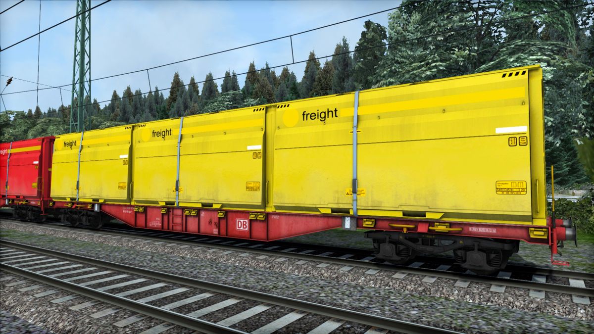 Train Simulator Marketplace: DB Sgns Container Wagon Pack Screenshot (Steam)