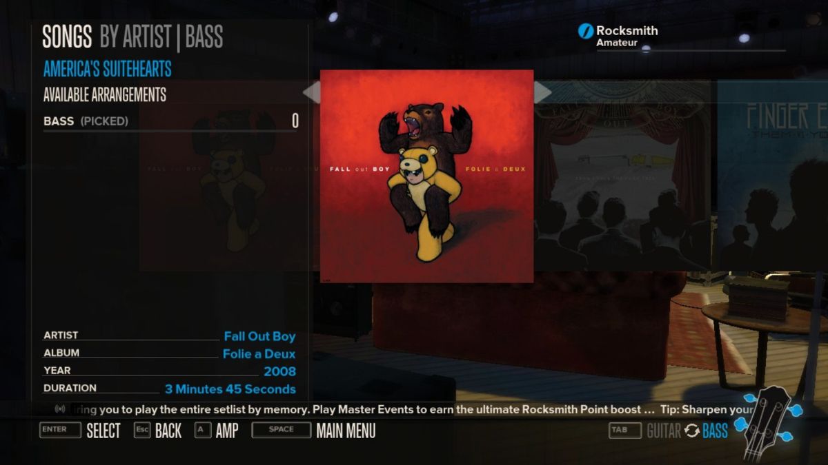 Rocksmith: Fall Out Boy 5-Song-Pack Screenshot (Steam)