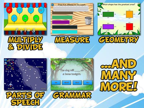 Third Grade Learning Games Screenshot (iTunes Store)