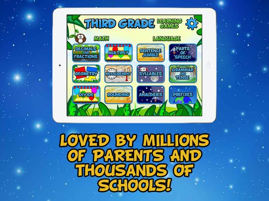 Third Grade Learning Games Screenshot (iTunes Store)