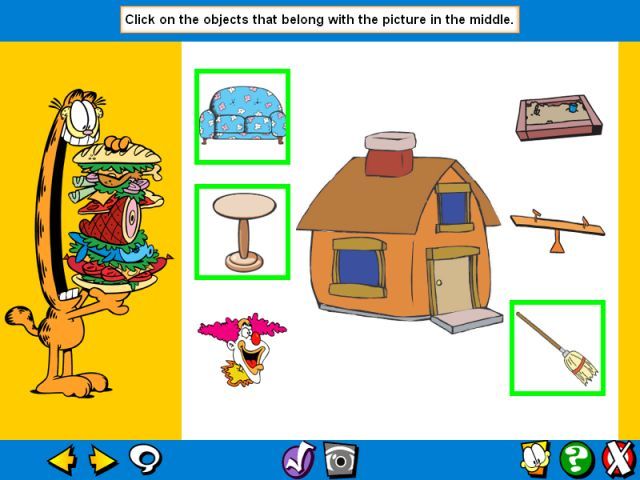 Garfield's It's All About Thinking Skills Screenshot (Idigicon.com (2005))