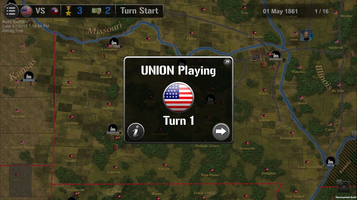 Wars Across the World: Missouri 1861 Screenshot (Steam)