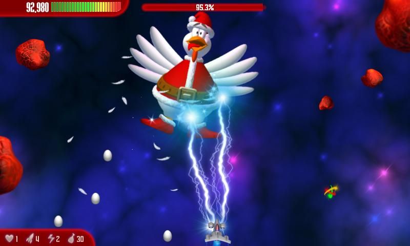 Chicken Invaders: Revenge of the Yolk - Christmas Edition Screenshot (Google Play)