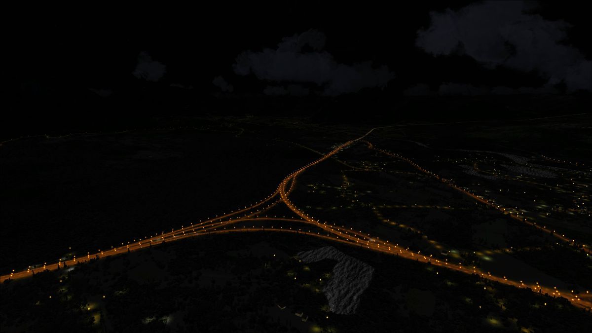 Microsoft Flight Simulator X: Steam Edition - Night Environment: Alps Screenshot (Steam)