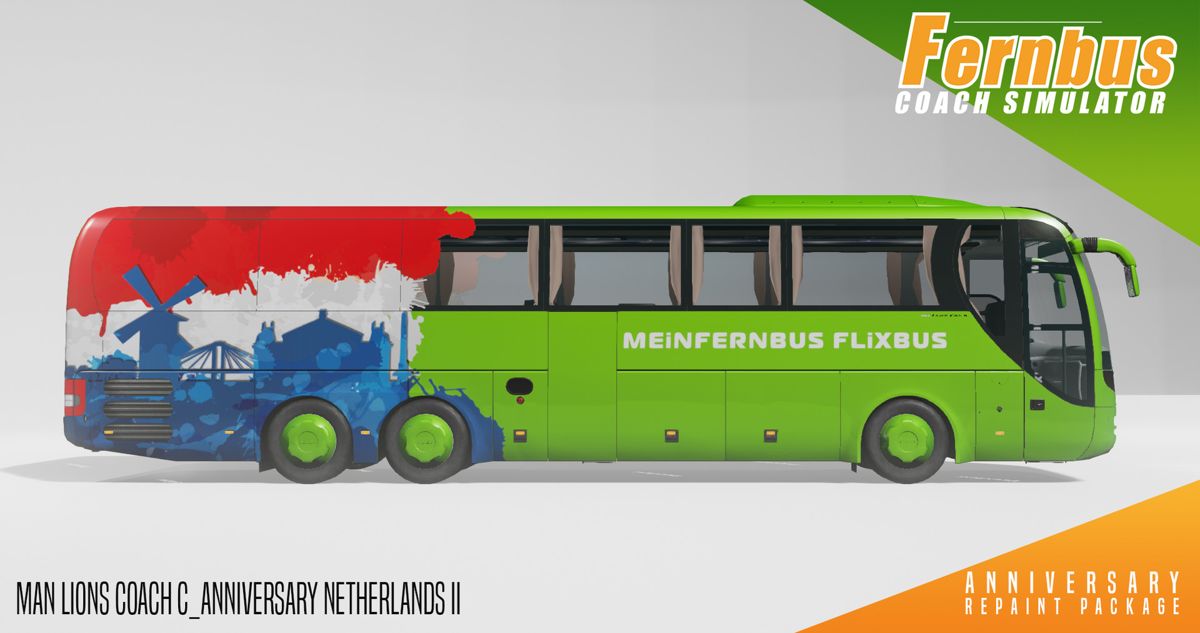Fernbus Coach Simulator: Anniversary Repaint Package Screenshot (Steam)