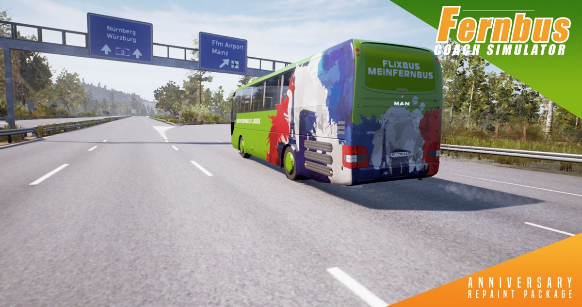 Fernbus Coach Simulator: Anniversary Repaint Package Screenshot (Steam)