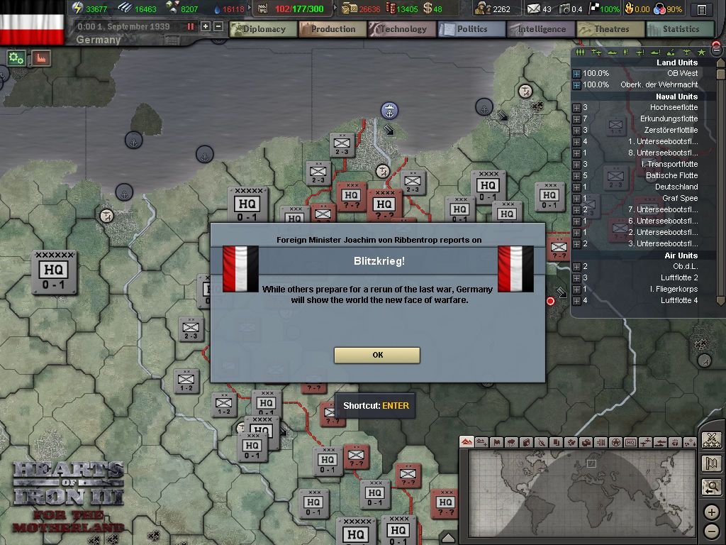 Hearts of Iron III: For the Motherland Screenshot (Steam)