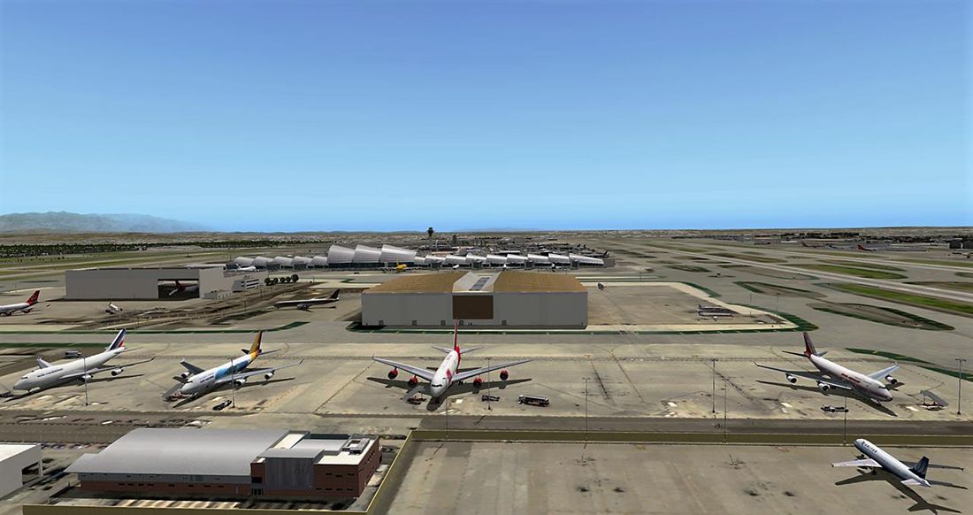 X-Plane 10: Airport Los Angeles International Screenshot (Steam)