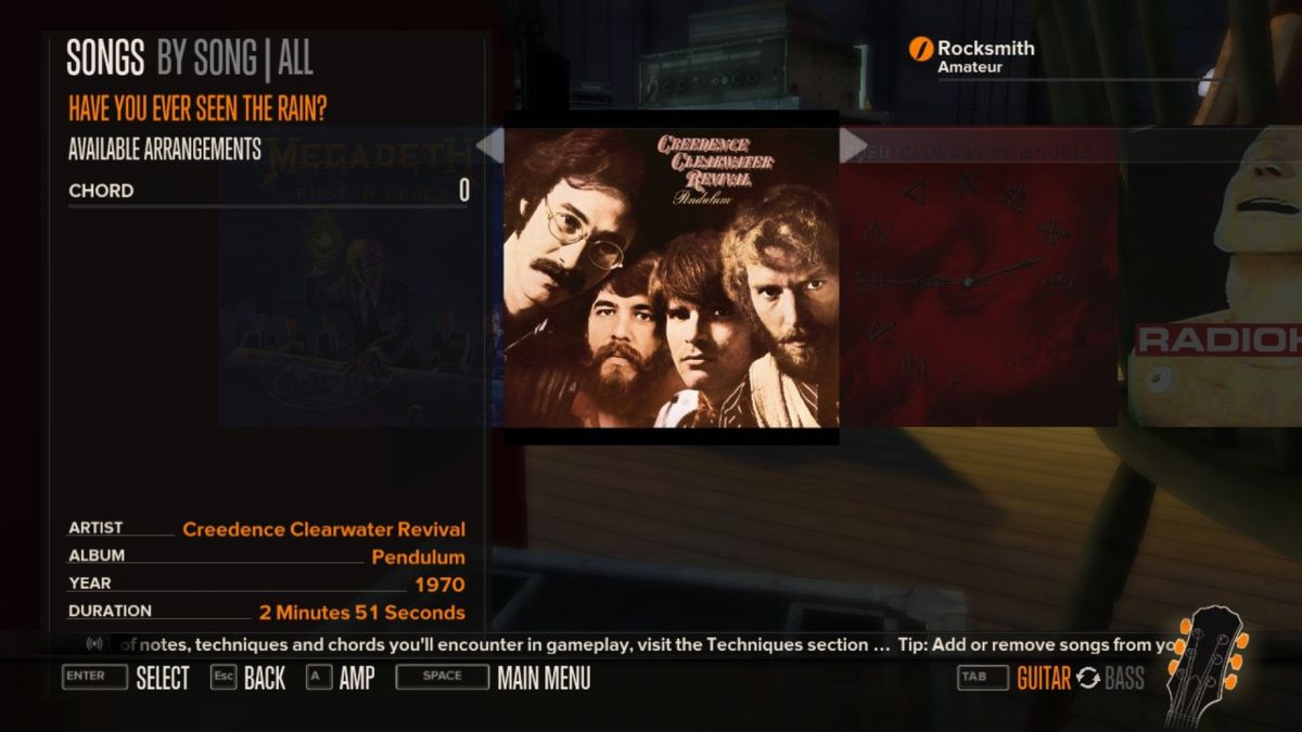 Rocksmith: Creedence Clearwater Revival - Have You Ever Seen the Rain? Screenshot (Steam)