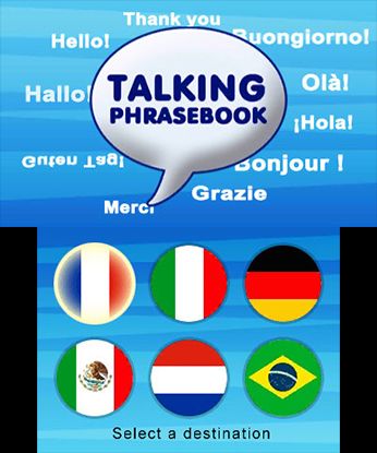 Talking Phrasebook Screenshot (Nintendo.com)