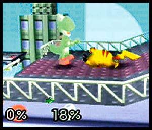 Super Smash Bros. Screenshot (SmashBrothers.com): HEAD THRUST Pikachu's arms aren't very powerful, so head-butt his enemies with the A Button.