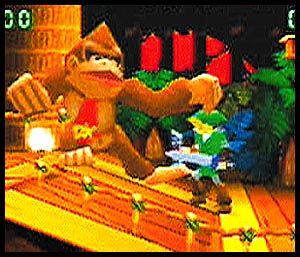 Super Smash Bros. Screenshot (SmashBrothers.com): GIANT PUNCH Press the B Button once to start the ape's windup. Tap B again to follow through with a devastating punch.