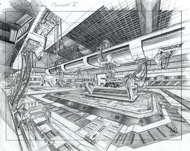 Unreal II: The Awakening Concept Art (Official website): Level concept.