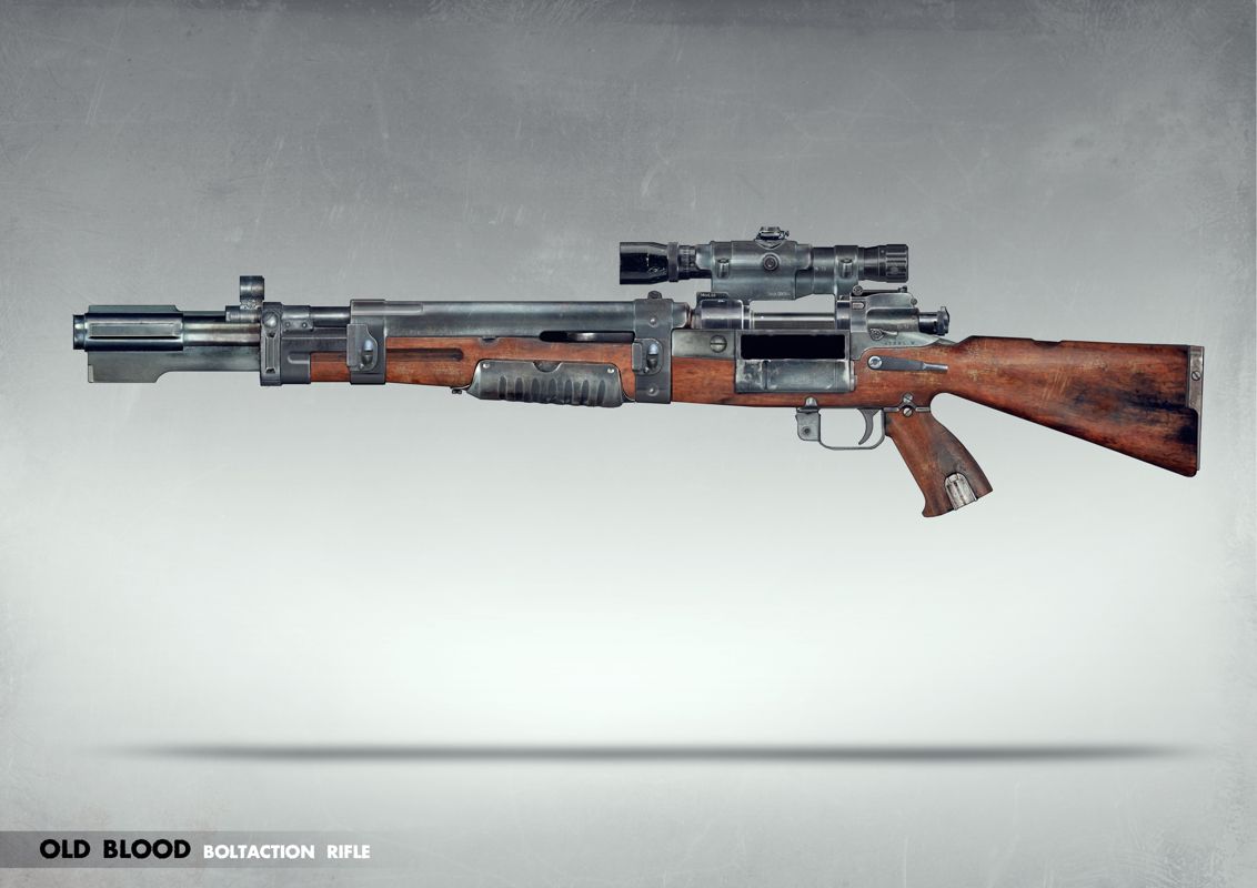 Wolfenstein: The Old Blood Concept Art (Official Website (2016)): Boltaction Rifle