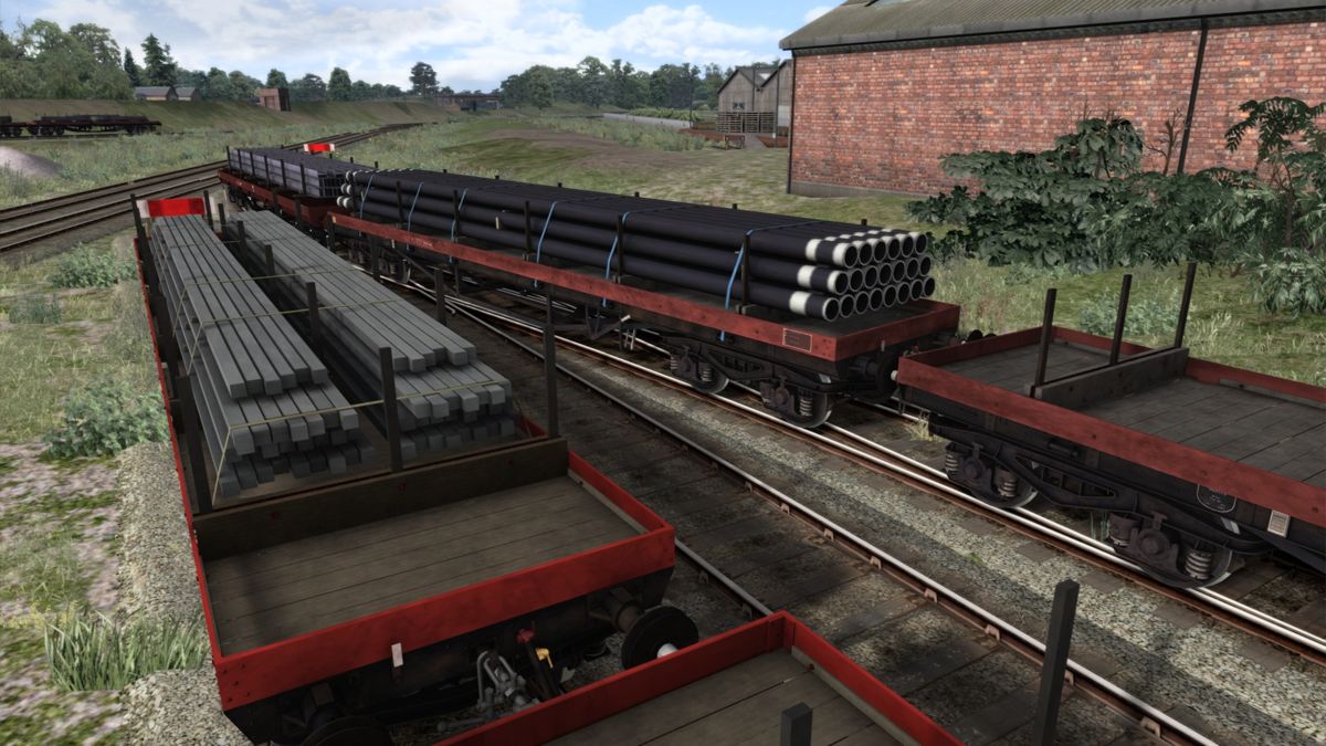 TS Marketplace: BDA 80t Bogie Bolster Wagon Pack Screenshot (Steam)