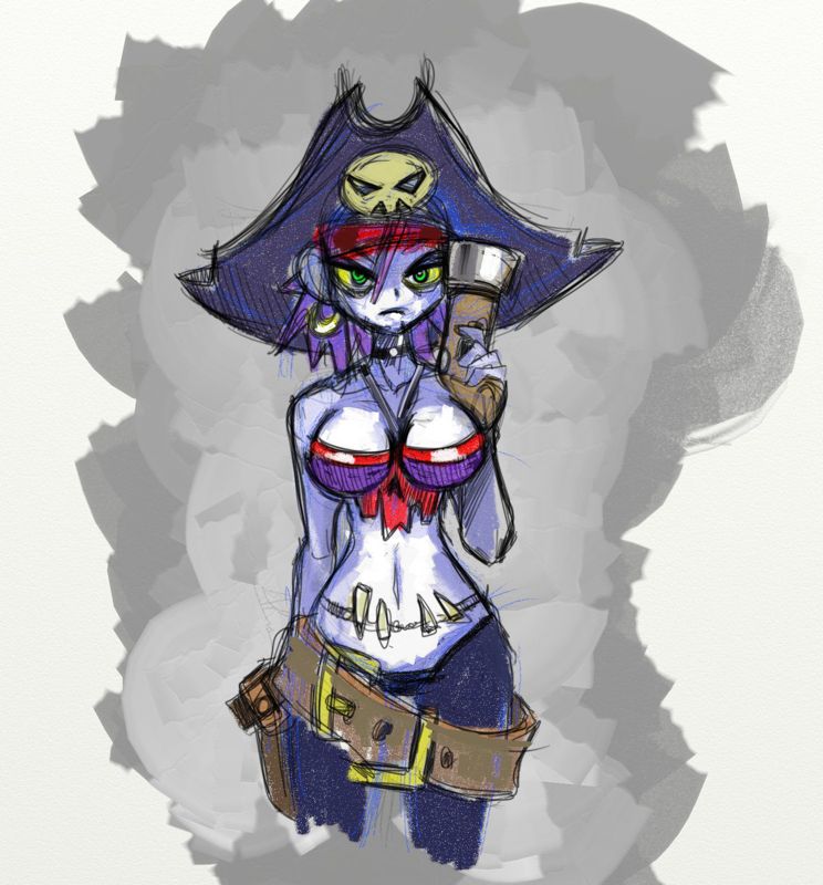 Shantae: Risky's Revenge Other (RiskysRevenge.Shantae.com): Risky Sketch