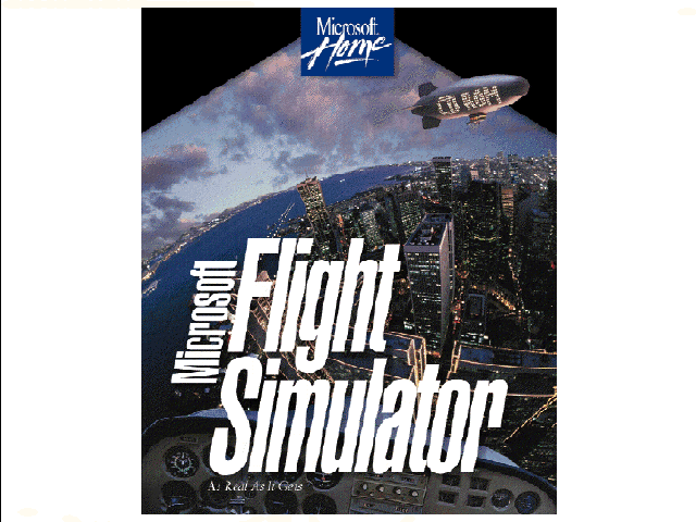 Microsoft Flight Simulator (v5.0) Other (Microsoft slide show demo for v5.1, August 1995): Box art