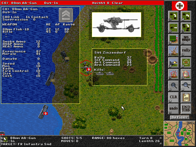 Steel Panthers Screenshot (SSI website, 1997): Get all the stats you need on every unit.