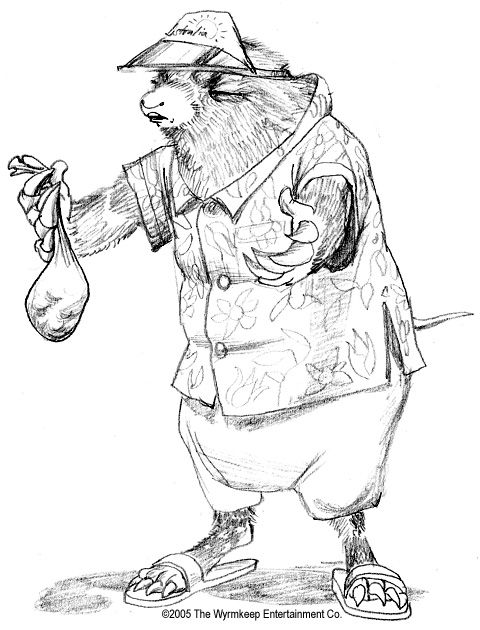Inherit the Earth: Quest for the Orb Concept Art (Official Website): Mole Moneychanger by Ed Lacabanne