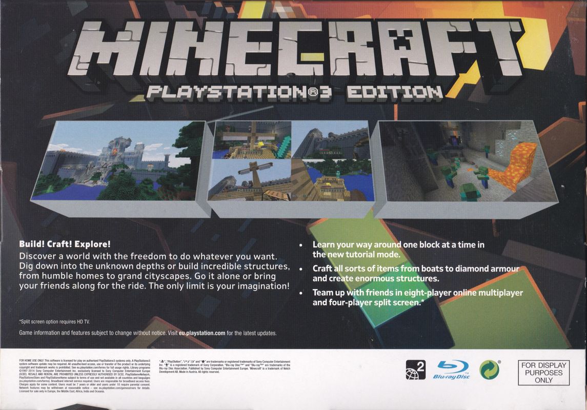 Minecraft: Xbox 360 Edition Other (Shop display): Back