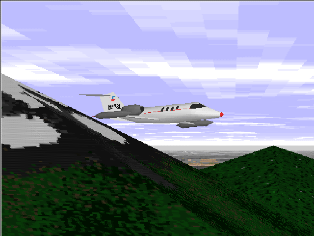 Microsoft Flight Simulator (v5.0) Screenshot (Microsoft slide show demo for v5.1, August 1995)