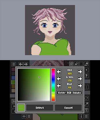 PixelMaker Screenshot (Nintendo.com (3DS))